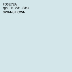 #D3E7EA - Swans Down Color Image